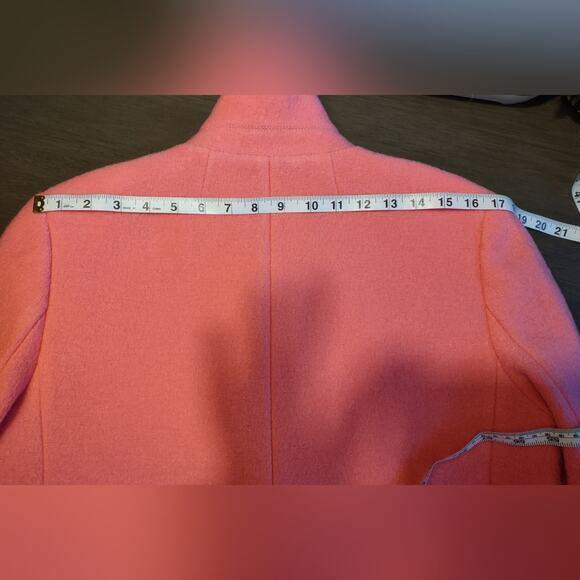 J Crew Leighton Pink Blazer Jacket In Italian Boiled Wool Size 6 - Picture 10 of 16